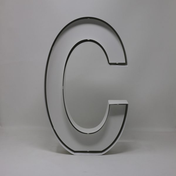 Quizzy Neon Style letter C