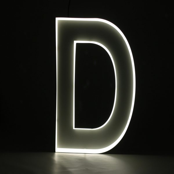 Quizzy Neon Style letter D