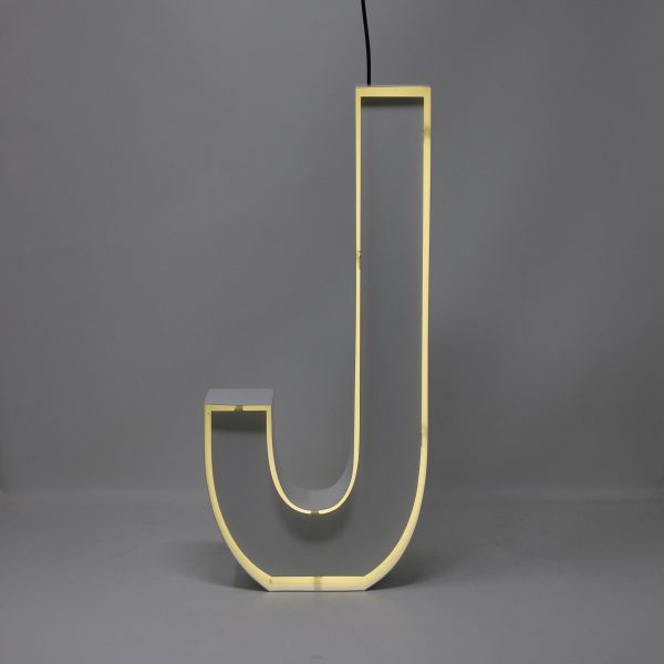 Quizzy Neon Style letter J