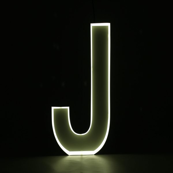 Quizzy Neon Style letter J