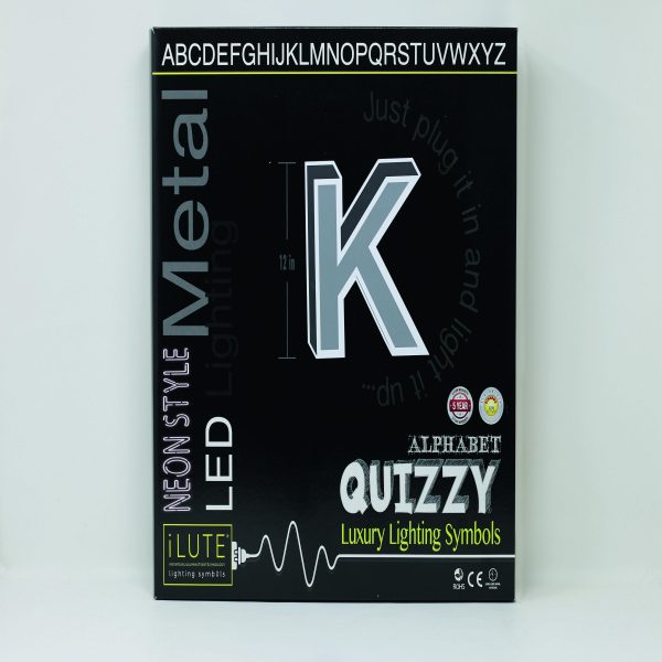 Quizzy Neon Style letter K