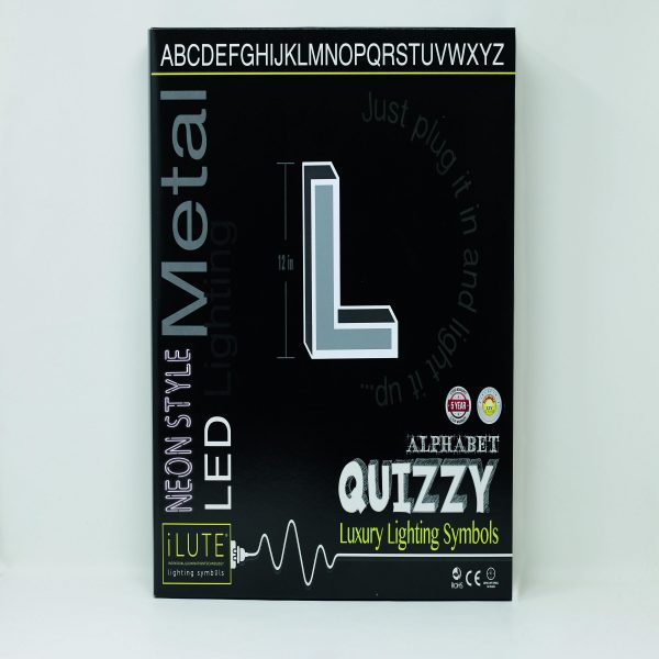 Quizzy Neon Style letter L