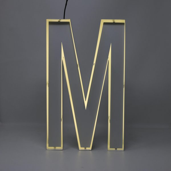 Quizzy Neon Style letter M