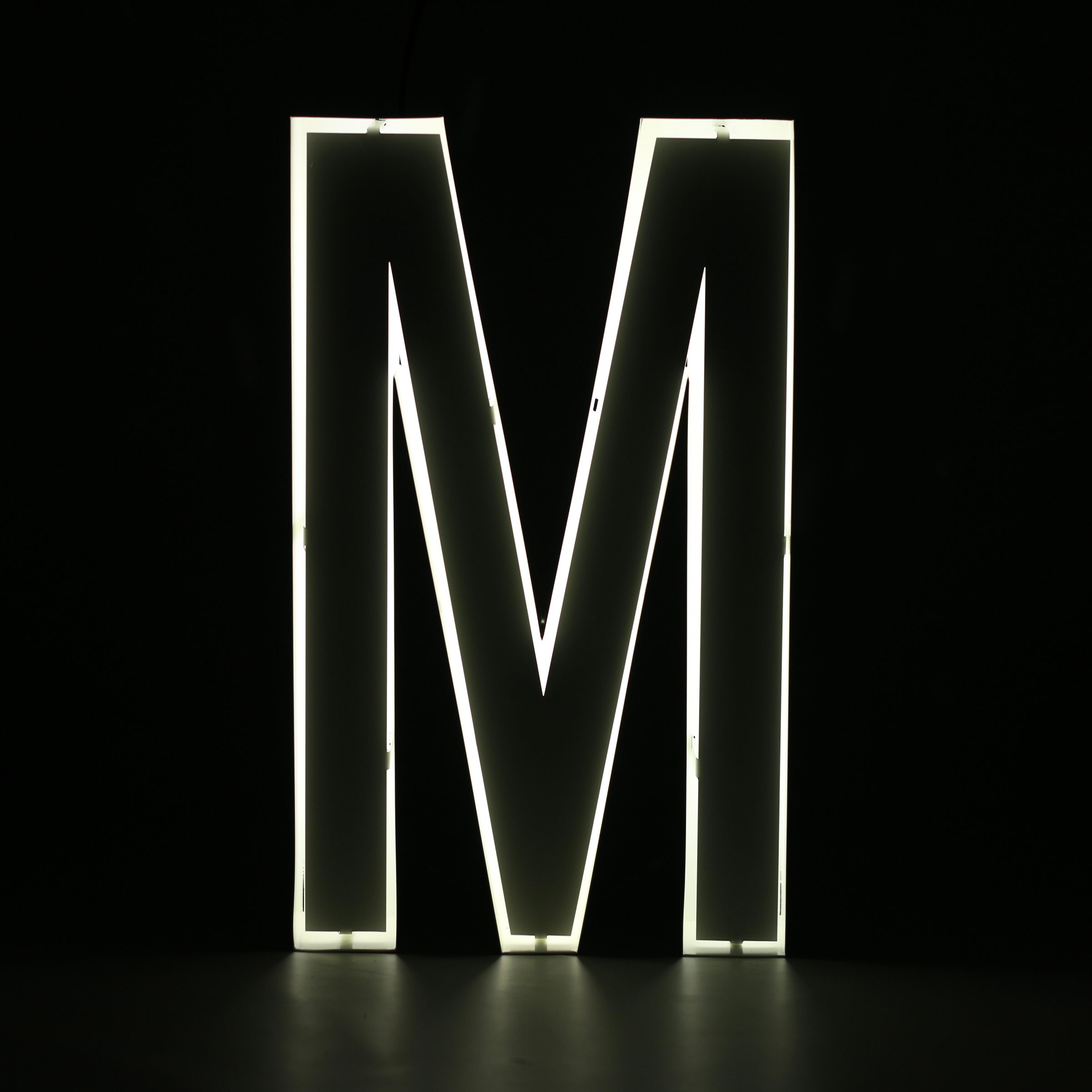 M neon light best sale