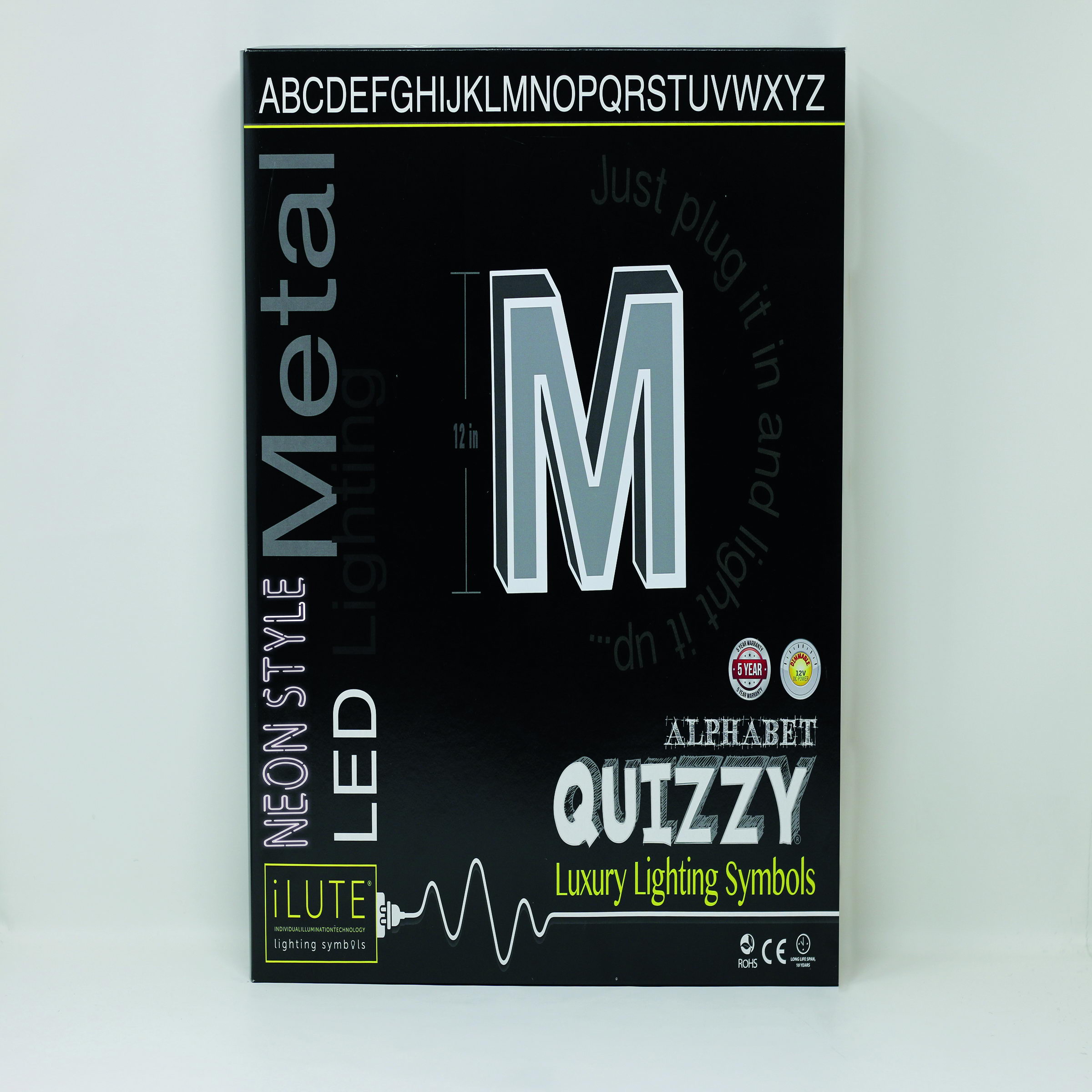 Quizzy Neon Style letter M Quizzy Neon Style letter M