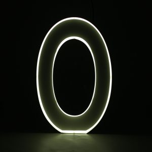 Quizzy Neon Style letter O