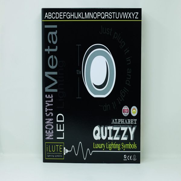 Quizzy Neon Style letter O