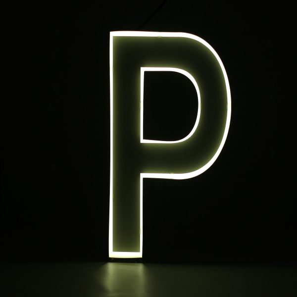 Quizzy Neon Style letter P