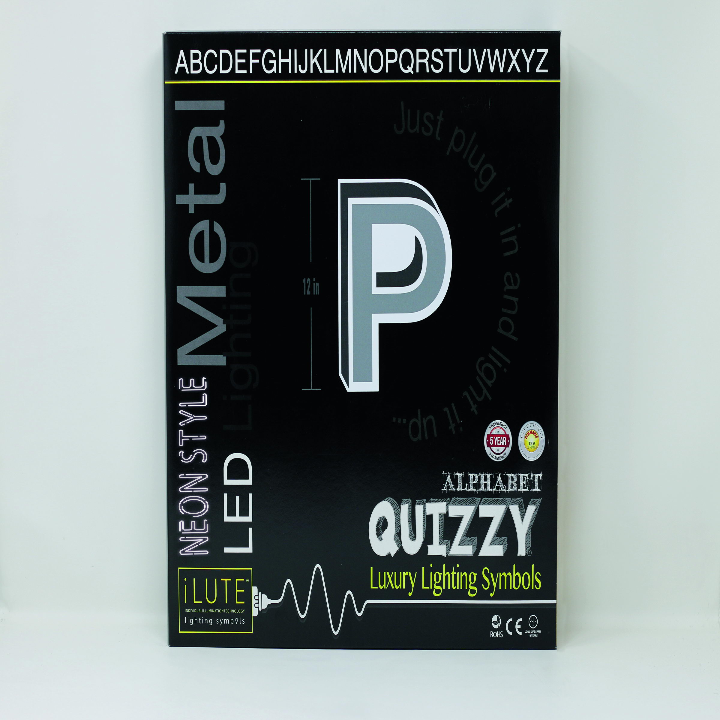 Quizzy Neon Style letter P Quizzy Neon Style letter P
