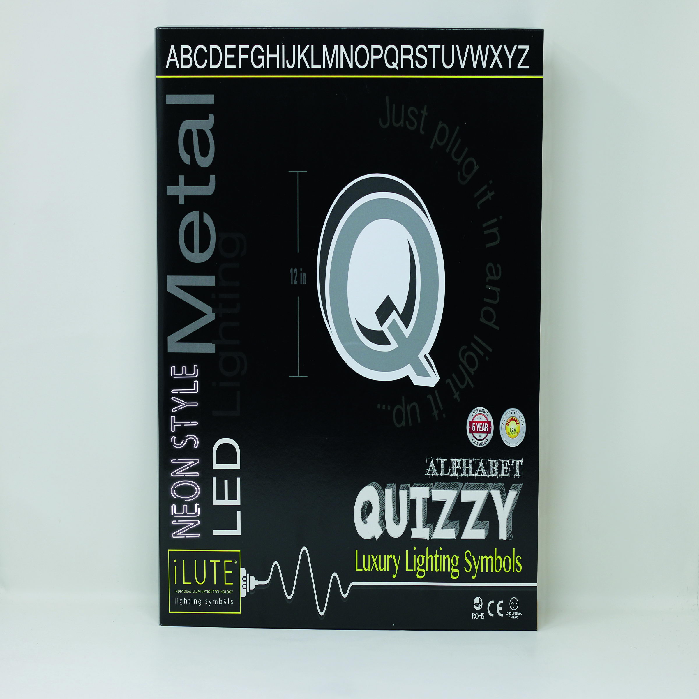 Quizzy Neon Style letter Q Quizzy Neon Style letter Q