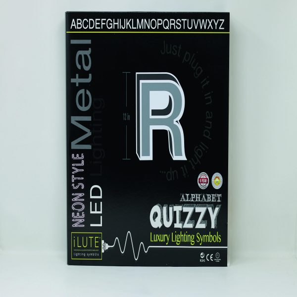 Quizzy Neon Style letter R