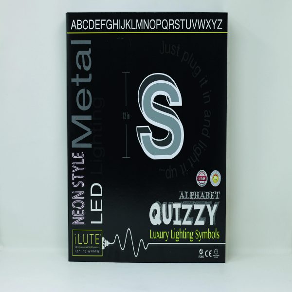 Quizzy Neon Style letter S