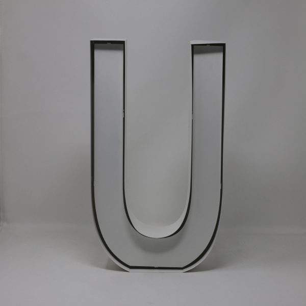 Quizzy Neon Style letter U