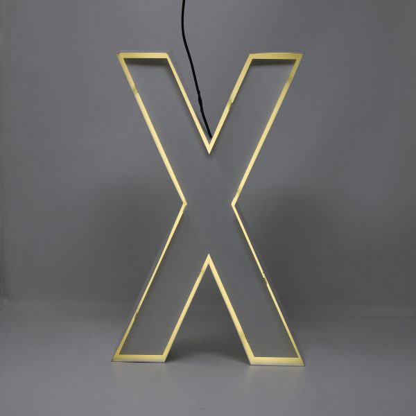 Quizzy Neon Style letter X
