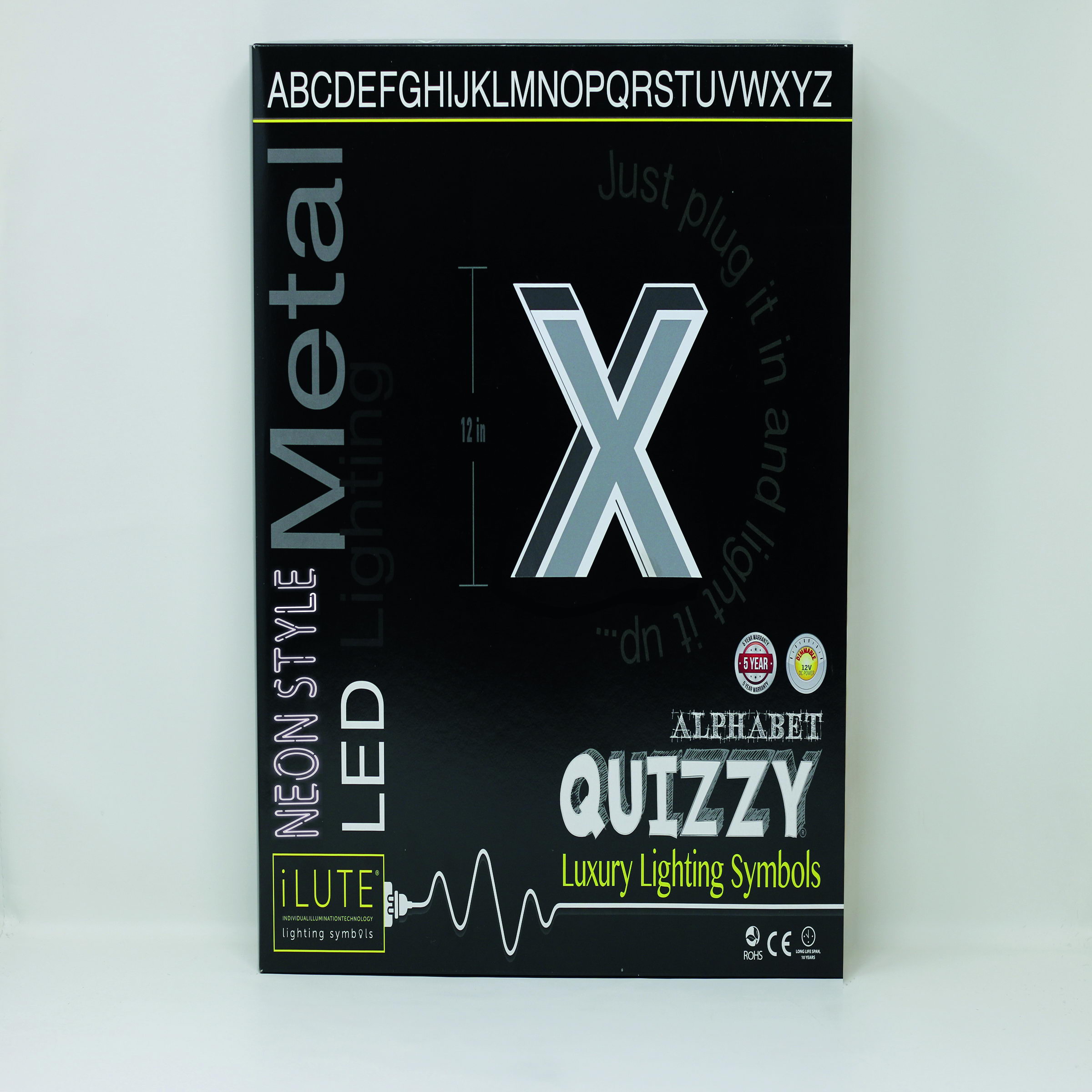 Quizzy Neon Style letter X Quizzy Neon Style letter X