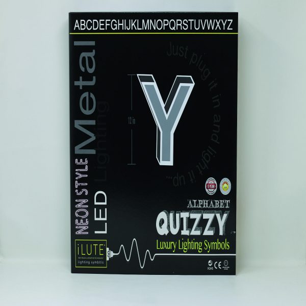 Quizzy Neon Style letter Y