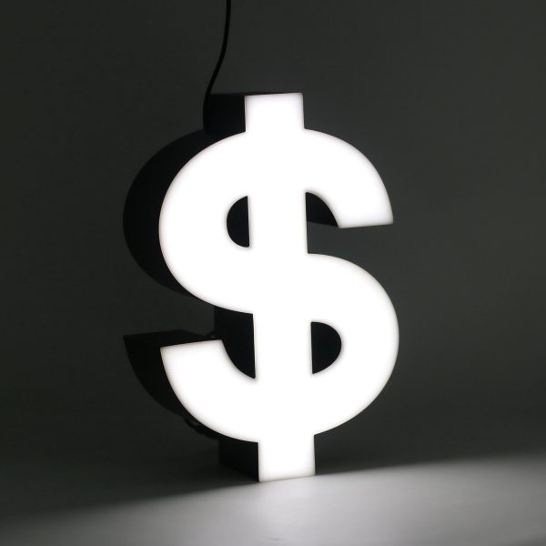 Led lighting symbol Dollar ($)