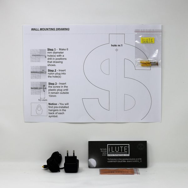 Led lighting symbol Dollar ($)