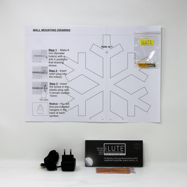 Led lighting symbol Snowflake