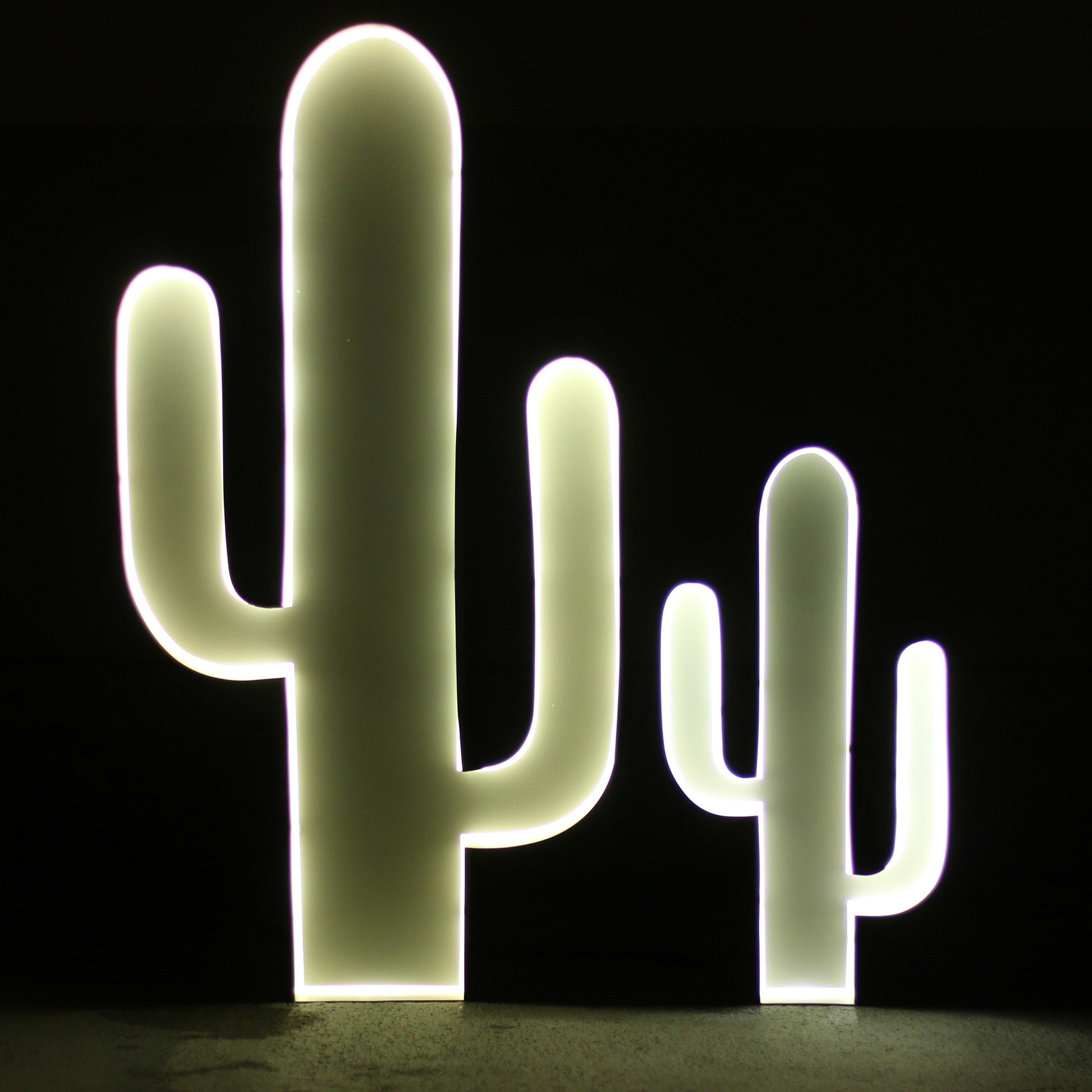 Neon Style symbol Cactus Neon Style symbol Cactus