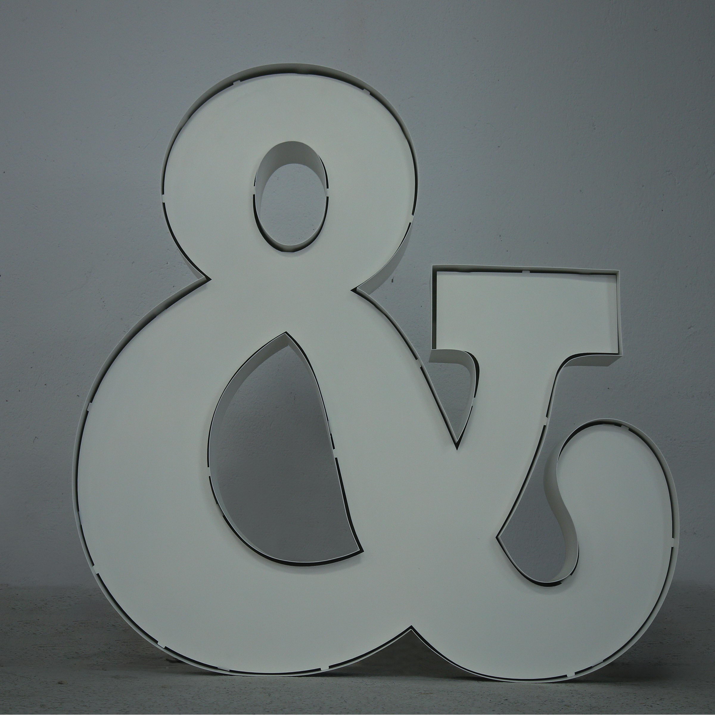 Neon Style symbol Ampersand
