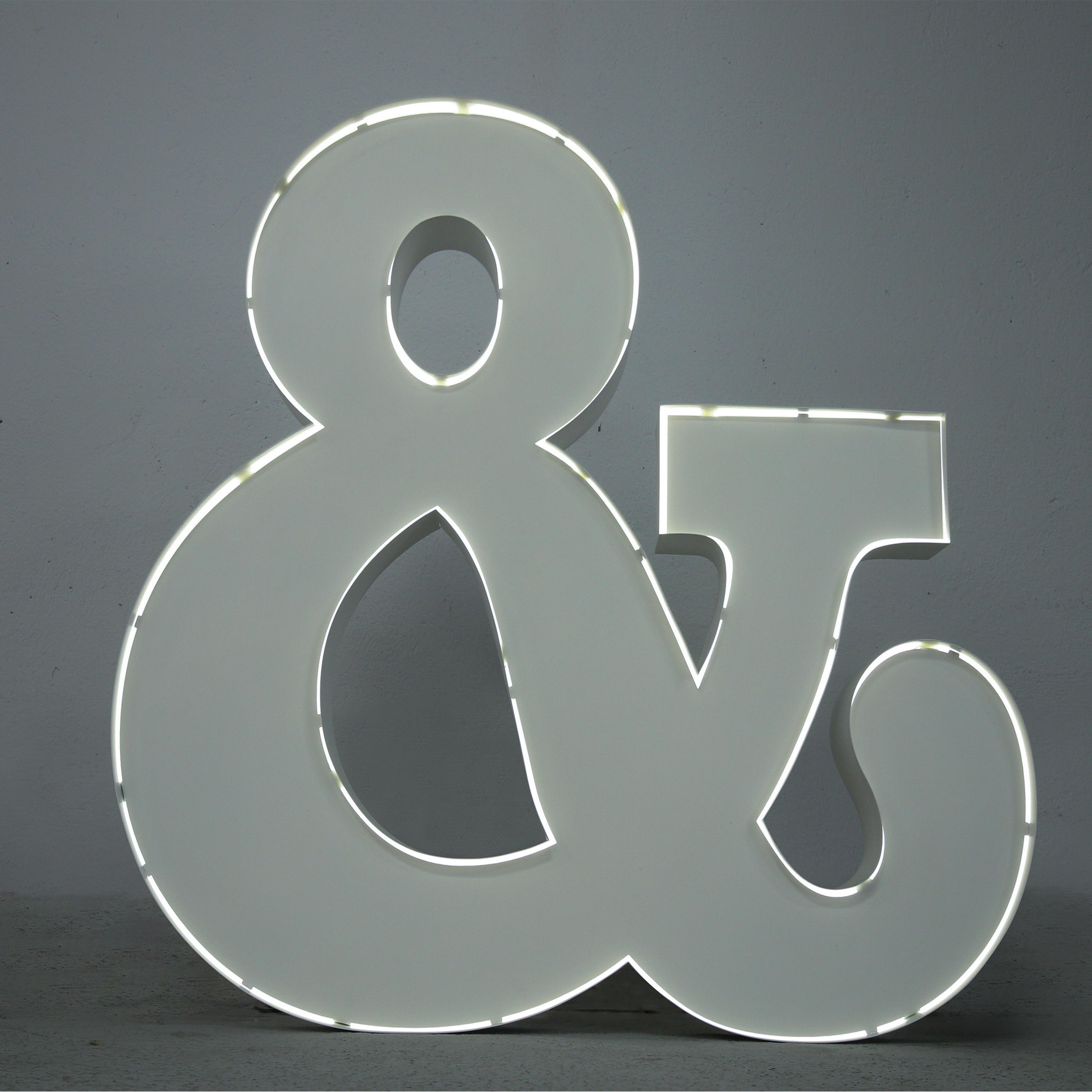 Neon Style symbol Ampersand Neon Style symbol Ampersand
