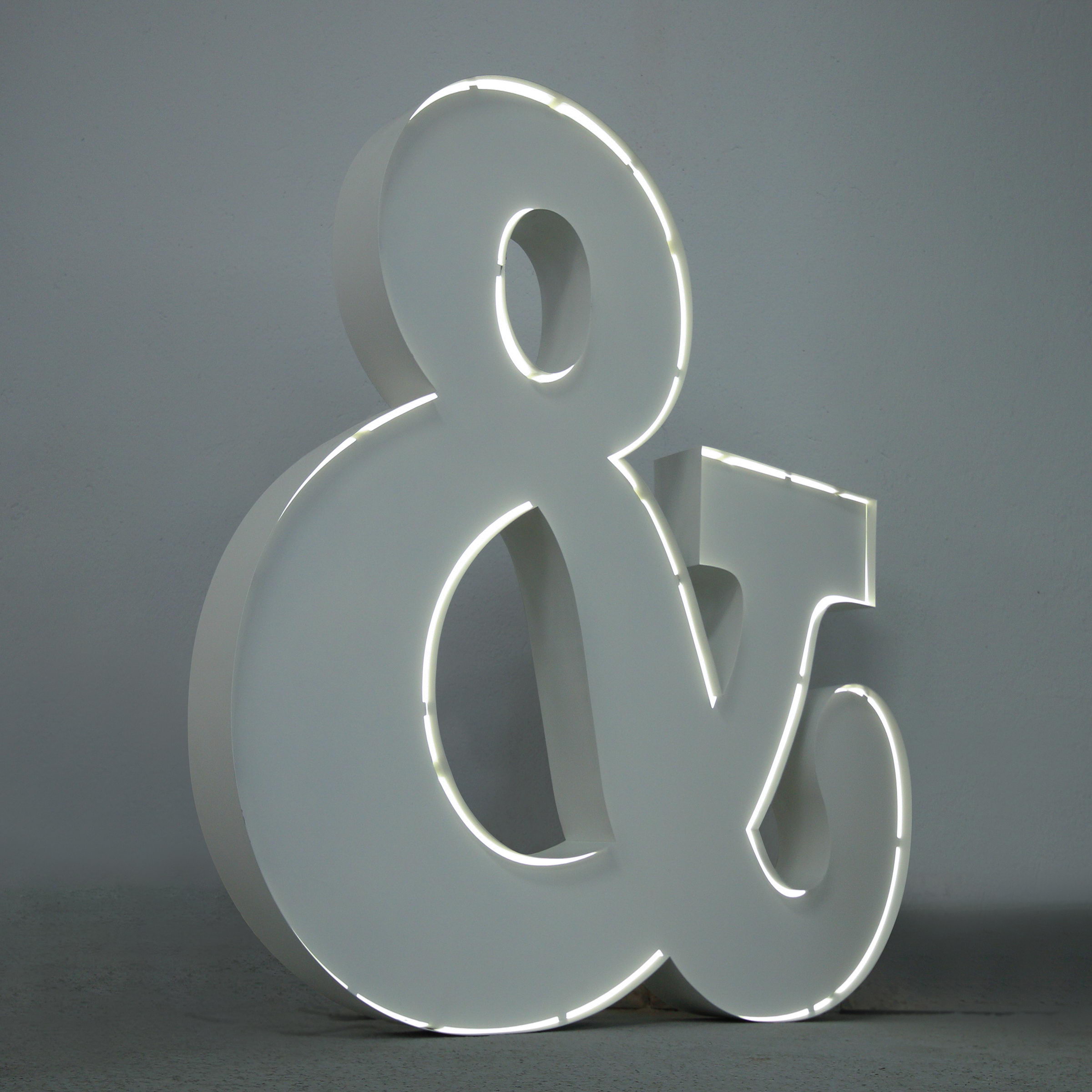 Neon Style symbol Ampersand Neon Style symbol Ampersand